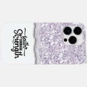 信仰の勇気の強さ書道スクリプト引用文 Case-Mate iPhoneケース (裏面 (横))