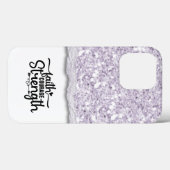 信仰の勇気の強さ書道スクリプト引用文 Case-Mate iPhoneケース (裏面 (横))