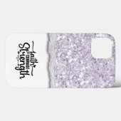 信仰の勇気の強さ書道スクリプト引用文 Case-Mate iPhoneケース (裏面 (横))