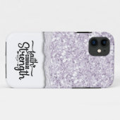 信仰の勇気の強さ書道スクリプト引用文 Case-Mate iPhoneケース (裏面(横))