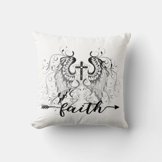信仰の十字架 クッション (正面)