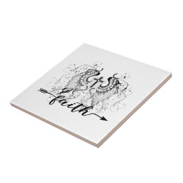 信仰の十字架 タイル