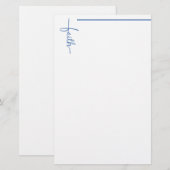 信仰の十字架 便箋 (正面/裏面)