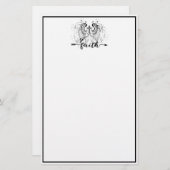 信仰の十字架 便箋 (正面/裏面)