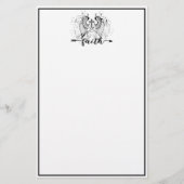 信仰の十字架 便箋 (正面)