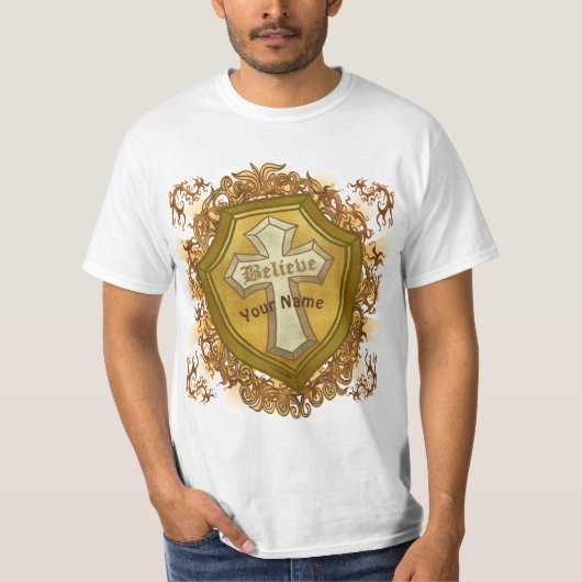 信仰の十字架 Tシャツ (正面)