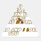 信仰の友への誕生日カード 三角形シール (正面)