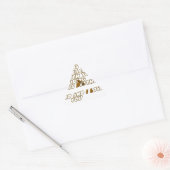 信仰の友への誕生日カード 三角形シール (封筒)