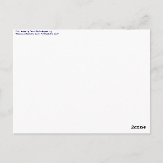 信仰の天使 ポストカード (裏面)