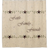 信仰の家族の友人シャワーカーテン シャワーカーテン (正面)