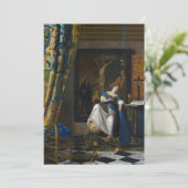 『信仰の寓意』（じんこうのぎょい）- ヨハネス・フェルメール 招待状 (スタンド正面)