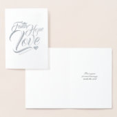 信仰の希望と愛のカスタマイズ 箔カード (ディスプレー)