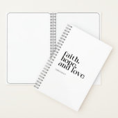 信仰の希望と愛のノート ノートブック (内側)