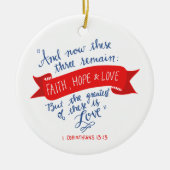 信仰の希望と愛2 セラミックオーナメント (正面)