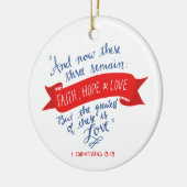 信仰の希望と愛2 セラミックオーナメント (左)