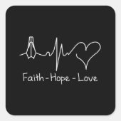 信仰の希望と愛 スクエアシール (正面)