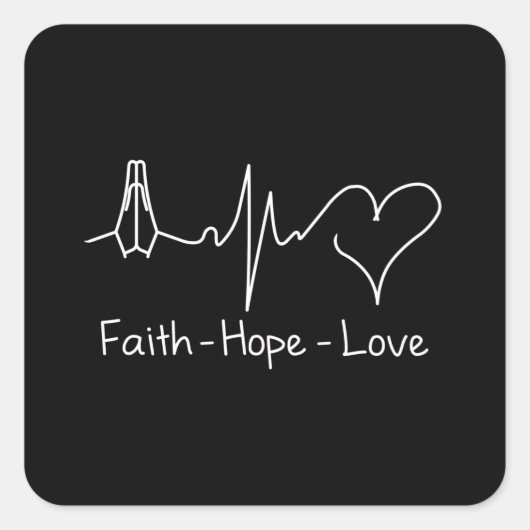 信仰の希望と愛 スクエアシール (正面)