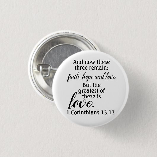 信仰の希望と愛 缶バッジ (正面&裏面)