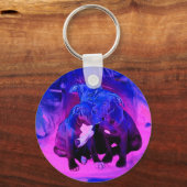 信仰の希望と慈善団体、虐待されたピットブルドッグ キーホルダー (正面)