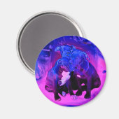 信仰の希望と慈善団体、虐待されたピットブルドッグ マグネット (正面/裏面)