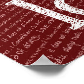 信仰の希望の愛1コリント13:4-7聖書の引用文 ポスター (角)