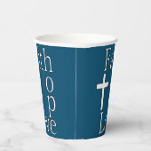 「信仰の希望の愛」キリスト教引用文 紙コップ (右)