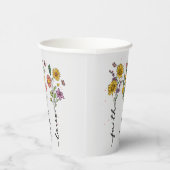 信仰の希望の愛 – フローラ 感動的 紙コップ (右)