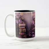 信仰の希望の愛、ヴィンテージの鳥とフローラ ツートーンマグカップ (左)