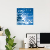 信仰の希望の愛 – 1コリント13; 13 ポスター (ホームオフィス)