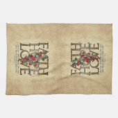 信仰の希望キリスト教の聖書聖句を愛する キッチンタオル (横)