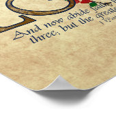 信仰の希望キリスト教の聖書聖句を愛する ポスター (角)