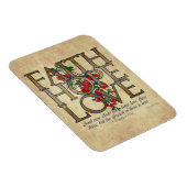 信仰の希望キリスト教の聖書聖句を愛する マグネット (右側)