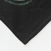 信仰の希望グリーンリボンメンタルヘルスの実現 フリースブランケット (角)