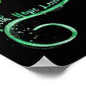 信仰の希望グリーンリボン腎臓病アワーン ポスター (角)