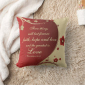 信仰の希望バイブルの聖句の枕を愛カスタマイズする クッション (ブランケット)