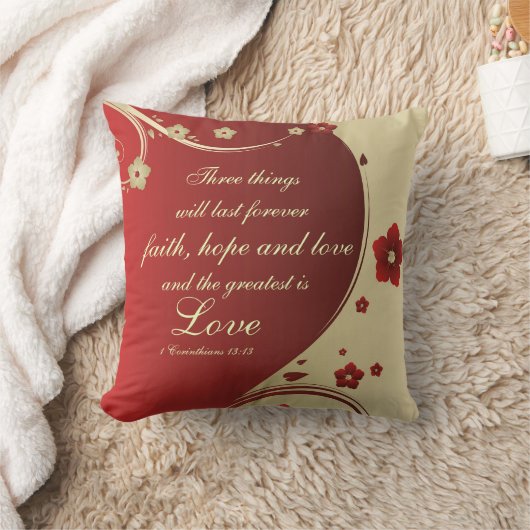 信仰の希望バイブルの聖句の枕を愛カスタマイズする クッション (ブランケット)