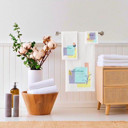 信仰の希望信じ バスタオルセット