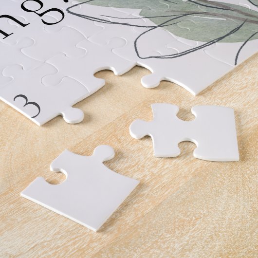 信仰の引用文と聖書の聖句にしがみつく ジグソーパズル (側面)