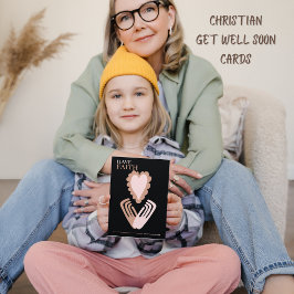 信仰の引用文ハートの手がすぐに良いカードを取得 サンキューカード