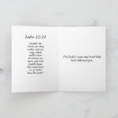 信仰の引用文ハートの手がすぐに良いカードを取得 サンキューカード (内部)