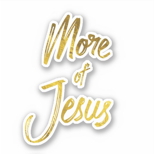 信仰の引用文:金ゴールドイエスのより多くの シール (正面)