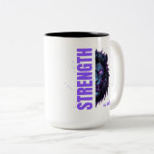 信仰の強さ獅子&クロスエンブレム ツートーンマグカップ (正面右)