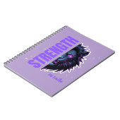 信仰の強さ獅子&クロスエンブレム ノートブック (左側)