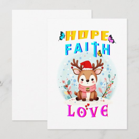 信仰の愛を願う 案内状 (正面/裏面)