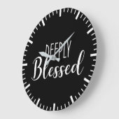 信仰の成功を深く受け入れやる気を起こさせるる ラージ壁時計 (傾斜)