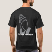 信仰の手祈-衣服に値する Tシャツ (裏面)