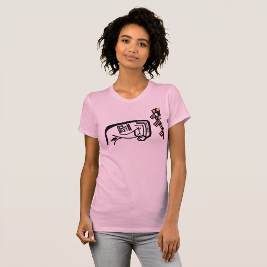 信仰の拳モダン黒、白と色 Tシャツ (正面フル)