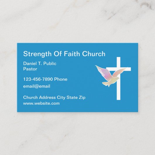 信仰の教会の名刺オンライン 名刺 (正面)