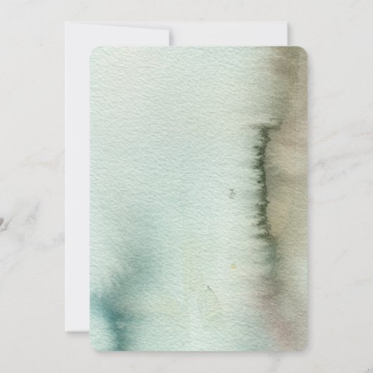 信仰の旅：緑の山の男の子バプテスマ 招待状 (裏面)