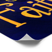 信仰の木のお洒落引用文を感じる ポスター (角)